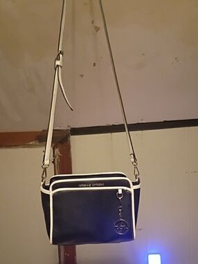 Adrienne Vittadini Navy with White Trim Crossbody Bag